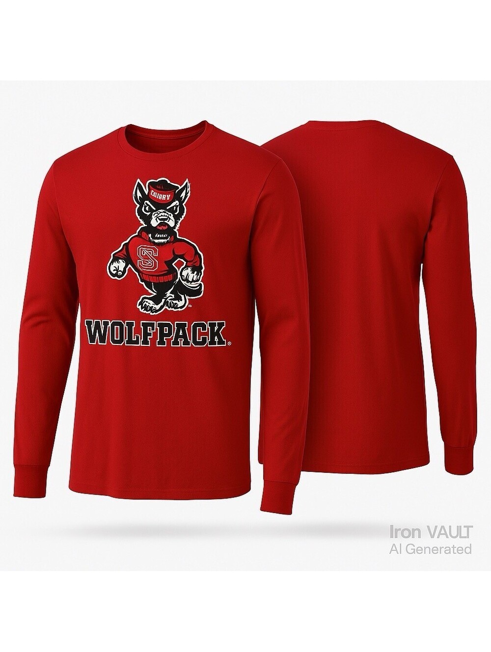 NC State Wolfpack Long Sleeve T-Shirt Red Alternative XL Official NCAA New